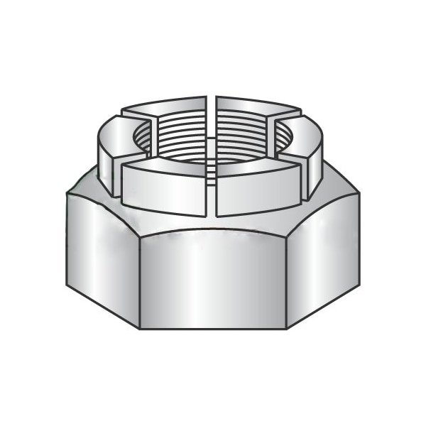 Newport Fasteners Lock Nut, 5/16"-18, Steel, Cadmium Plated, 0.113 in Ht, 500 PK 999528 - main